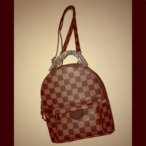 Brown mini backpack 🎒
